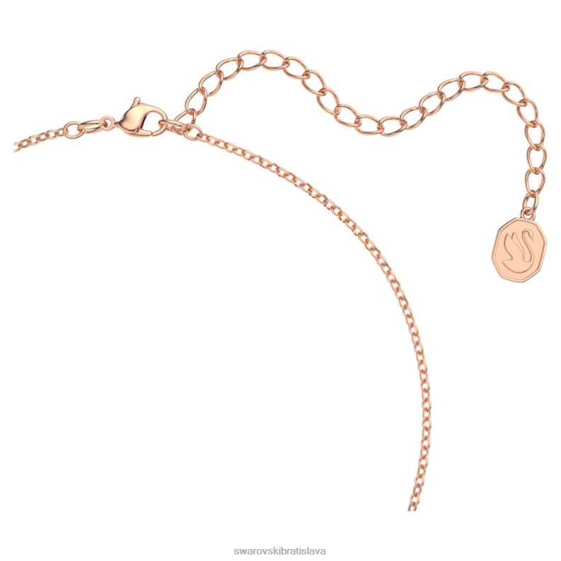 set tisícročí osemhranný výbrus, ružový, pozlátený ružovým zlatom B8ZNT393 Swarovski šperky - Image 3