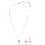 set tisícročí triliantový výbrus, ružový, rhodiovaný B8ZNT407 Swarovski šperky - Image 3