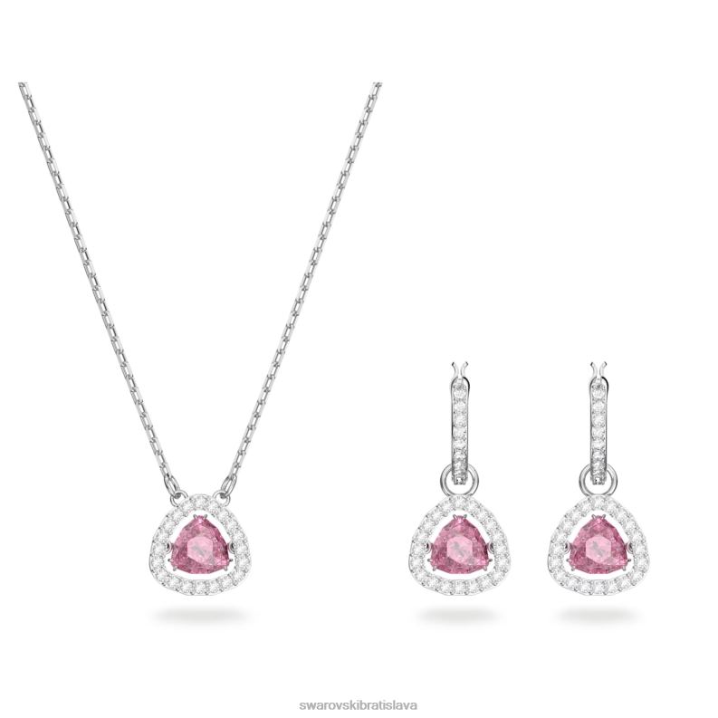 set_tisicroci_triliantovy_vybrus_ruzovy_rhodiovany_b8znt407_swarovski_sperky.jpg set tisícročí triliantový výbrus, ružový, rhodiovaný B8ZNT407 Swarovski šperky - Image 1