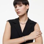 set tisícročí zmiešané rezy, biele, rhodiované B8ZNT378 Swarovski šperky - Image 2