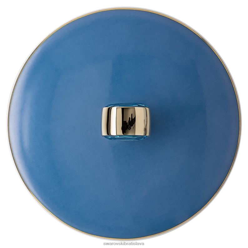 signum hrnček s vrchnákom porcelán, modrá B8ZNT1745 Swarovski dekorácie - Image 6