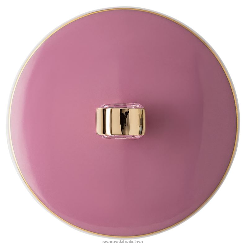 signum hrnček s vrchnákom porcelán, ružová B8ZNT1743 Swarovski dekorácie - Image 6