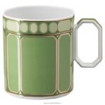 signum hrnček s vrchnákom porcelán, zelená B8ZNT1709 Swarovski dekorácie - Image 3