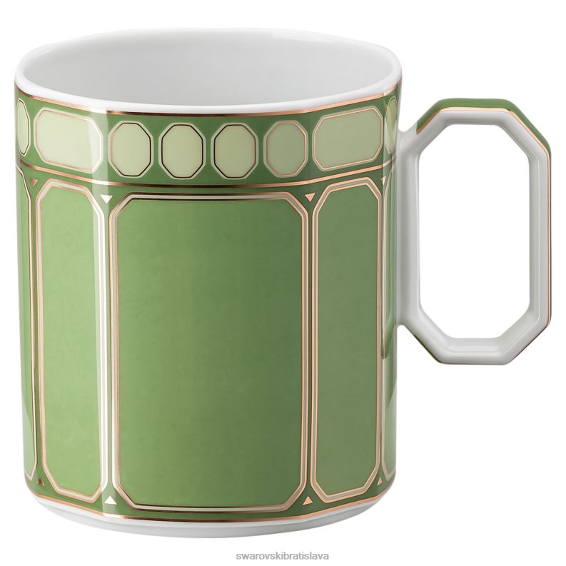 signum hrnček s vrchnákom porcelán, zelená B8ZNT1709 Swarovski dekorácie - Image 3