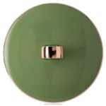 signum hrnček s vrchnákom porcelán, zelená B8ZNT1709 Swarovski dekorácie - Image 6