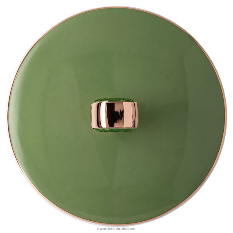 signum hrnček s vrchnákom porcelán, zelená B8ZNT1709 Swarovski dekorácie - Image 6