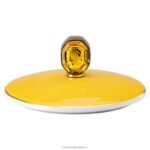 signum hrnček s vrchnákom porcelán, žltá B8ZNT1713 Swarovski dekorácie - Image 5