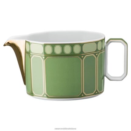 signum sauciere porcelán, zelená B8ZNT1740 Swarovski dekorácie