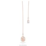 signum y náhrdelník labuť, biela, pozlátená ružovým zlatom B8ZNT103 Swarovski šperky