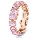 sledovať náramok brúseného osemuholníka, ružový, povrchová úprava ružového zlata B8ZNT1200 Swarovski príslušenstvo - Image 3