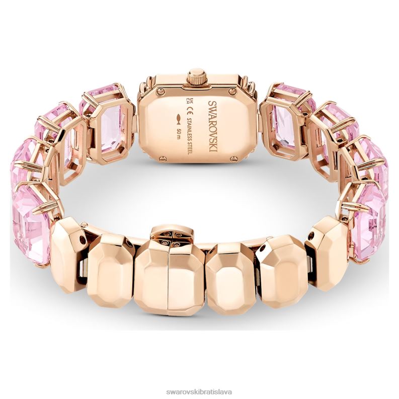 sledovať náramok brúseného osemuholníka, ružový, povrchová úprava ružového zlata B8ZNT1200 Swarovski príslušenstvo - Image 4