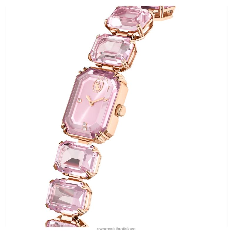 sledovať náramok brúseného osemuholníka, ružový, povrchová úprava ružového zlata B8ZNT1200 Swarovski príslušenstvo - Image 5