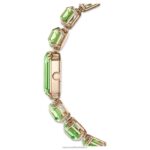 sledovať náramok brúseného osemuholníka, zelený, povrchová úprava šampanské zlato B8ZNT1142 Swarovski príslušenstvo - Image 8