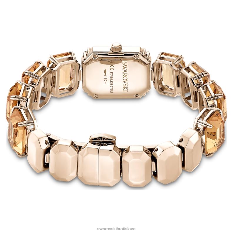 sledovať osemhranný náramok, hnedá, povrchová úprava šampanské zlato B8ZNT1141 Swarovski príslušenstvo - Image 4