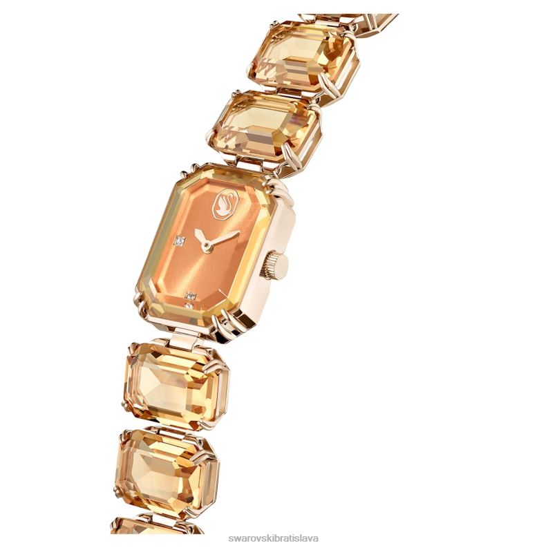 sledovať osemhranný náramok, hnedá, povrchová úprava šampanské zlato B8ZNT1141 Swarovski príslušenstvo - Image 5