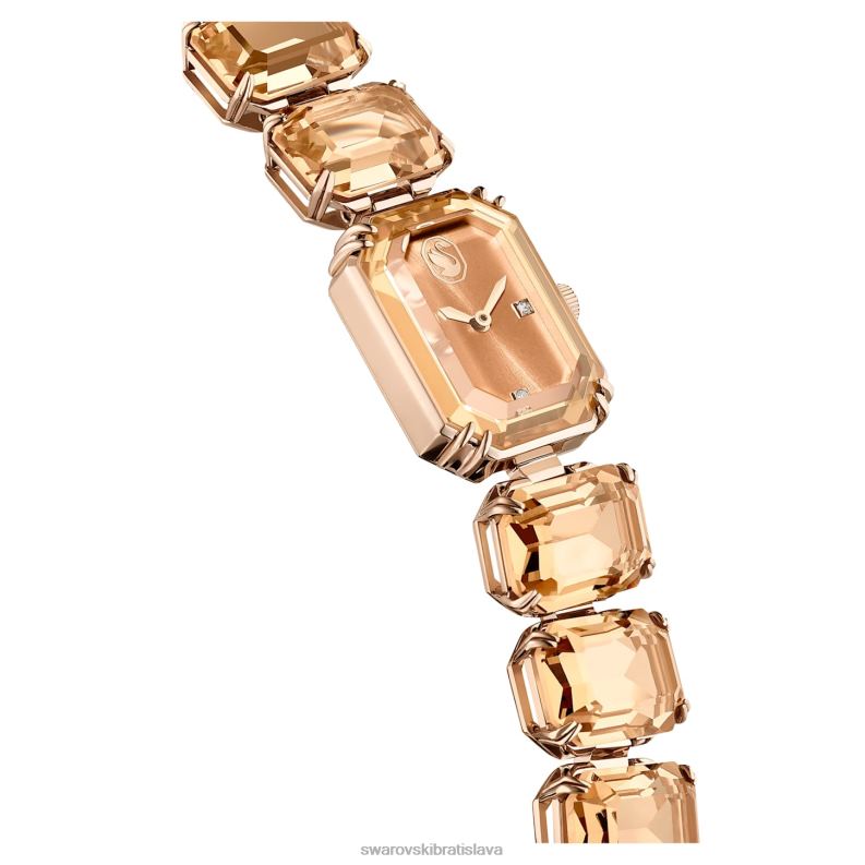 sledovať osemhranný náramok, hnedá, povrchová úprava šampanské zlato B8ZNT1141 Swarovski príslušenstvo - Image 6