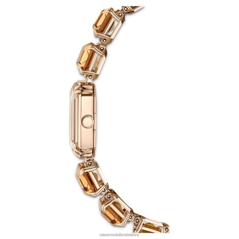 sledovať osemhranný náramok, hnedá, povrchová úprava šampanské zlato B8ZNT1141 Swarovski príslušenstvo - Image 8