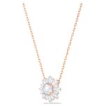 slnečná súprava biele, pozlátené ružovým zlatom B8ZNT375 Swarovski šperky - Image 3