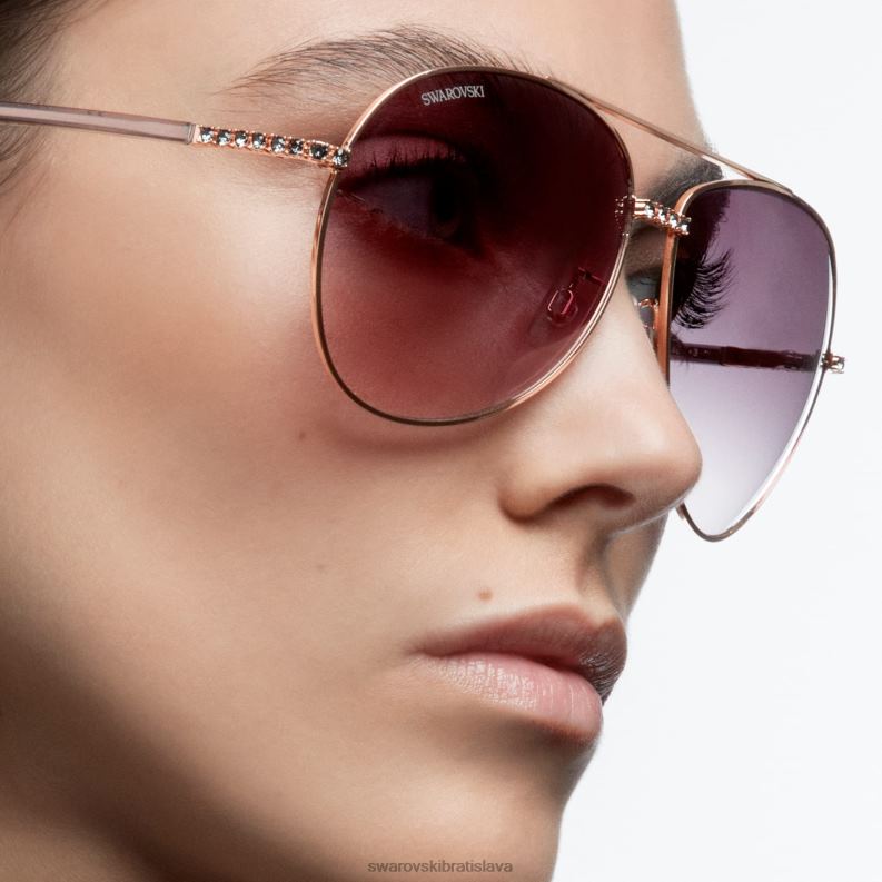slnečné okuliare tvar pilota, gradientný odtieň, sk0343-h 33b, čierna B8ZNT1466 Swarovski príslušenstvo - Image 3