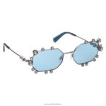 slnečné okuliare v tvare osemuholníka sk0376 20v, modrá B8ZNT1433 Swarovski príslušenstvo - Image 9