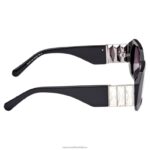 slnečné okuliare v tvare osemuholníka sk0387 01a, čierna B8ZNT1442 Swarovski príslušenstvo - Image 8