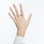 slnečný prsteň zmiešané strihy, slnko, biele, pozlátené ružovým zlatom B8ZNT1082 Swarovski šperky - Image 2