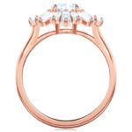 slnečný prsteň zmiešané strihy, slnko, biele, pozlátené ružovým zlatom B8ZNT1082 Swarovski šperky - Image 4