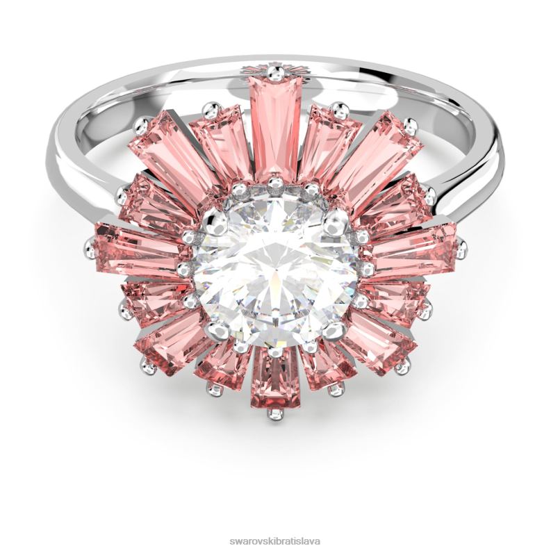 slnecny_prsten_zmiesane_strihy_slnko_ruzove_rhodiovane_b8znt1096_swarovski_sperky.jpg slnečný prsteň zmiešané strihy, slnko, ružové, rhodiované B8ZNT1096 Swarovski šperky - Image 1