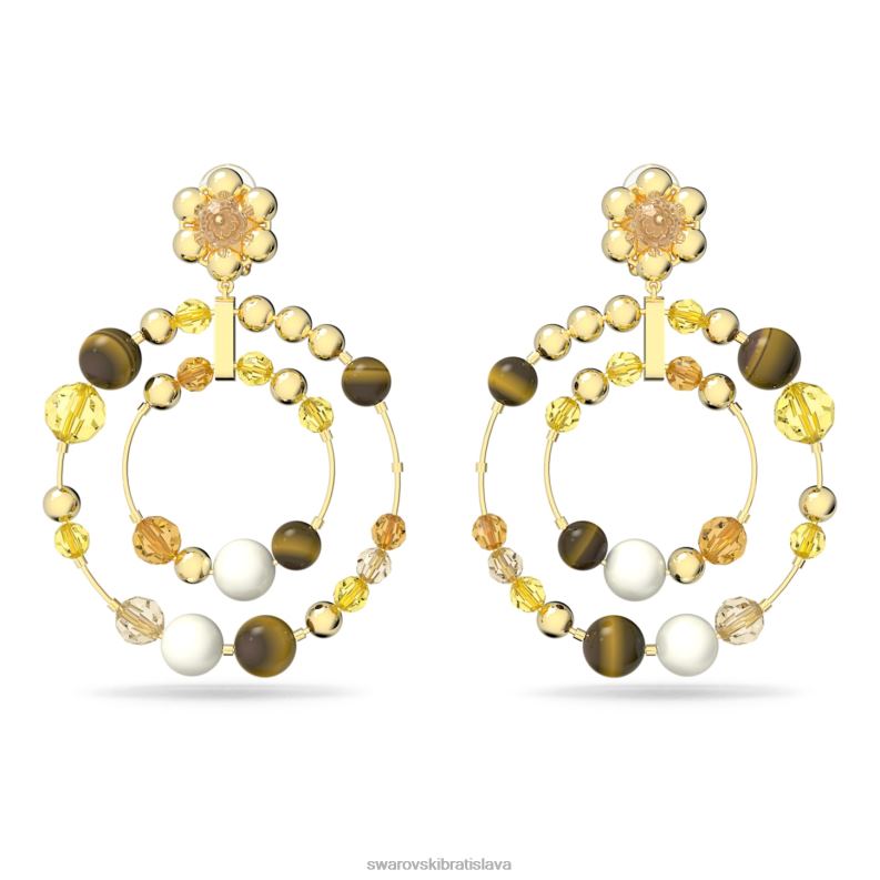 somnia_kruhove_nausnice_viacfarebne_pozlatene_b8znt930_swarovski_sperky.jpg somnia kruhové náušnice viacfarebné, pozlátené B8ZNT930 Swarovski šperky - Image 1