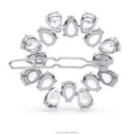 sponka do vlasov hruškový rez, biely, rhodiovaný B8ZNT1471 Swarovski príslušenstvo - Image 4