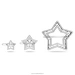 sponka do vlasov hviezda, biela, rhodiovaná B8ZNT1468 Swarovski príslušenstvo - Image 4