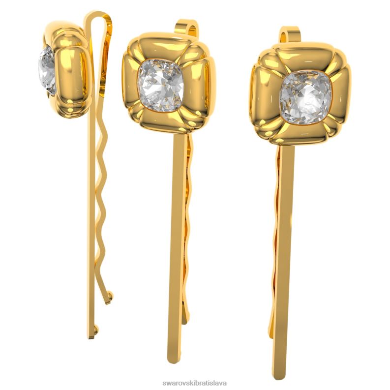 sponka do vlasov vankúšový strih, zlatý tón, pozlátený B8ZNT1475 Swarovski príslušenstvo - Image 1