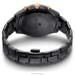 športové hodinky octea lux švajčiarska výroba, kovový náramok, čierny, čierny povrch B8ZNT1173 Swarovski príslušenstvo - Image 4