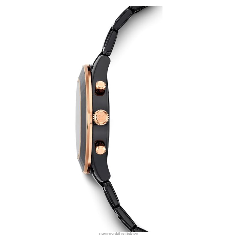 športové hodinky octea lux švajčiarska výroba, kovový náramok, čierny, čierny povrch B8ZNT1173 Swarovski príslušenstvo - Image 8