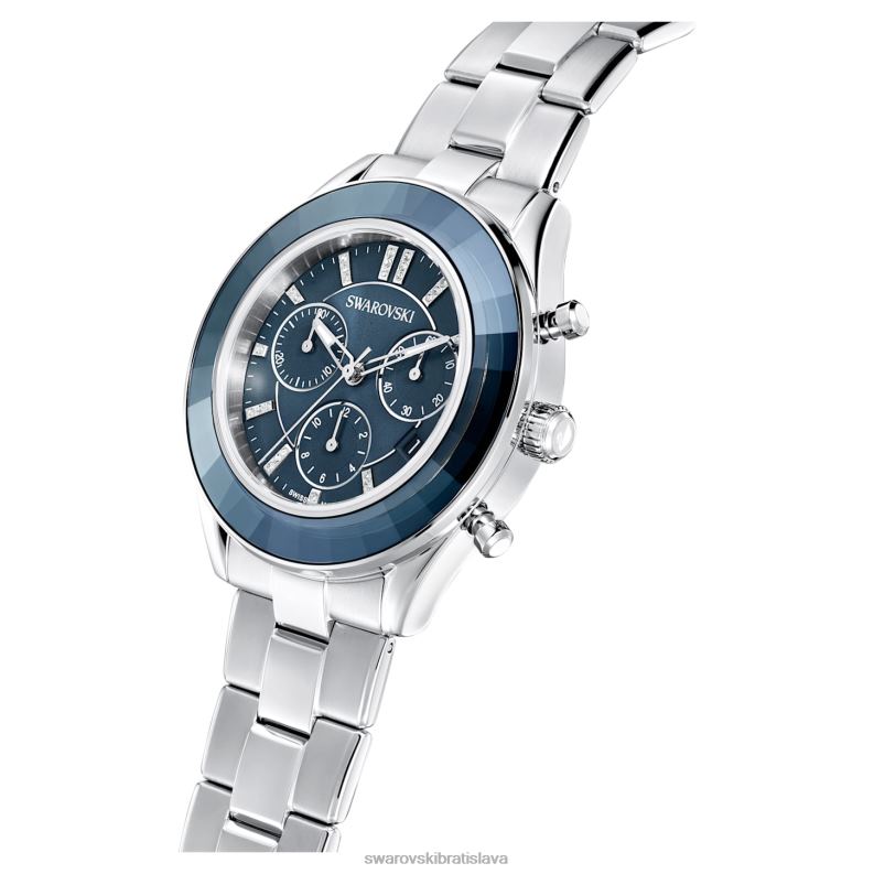 športové hodinky octea lux švajčiarska výroba, kovový náramok, modrý, nehrdzavejúca oceľ B8ZNT1246 Swarovski príslušenstvo - Image 4