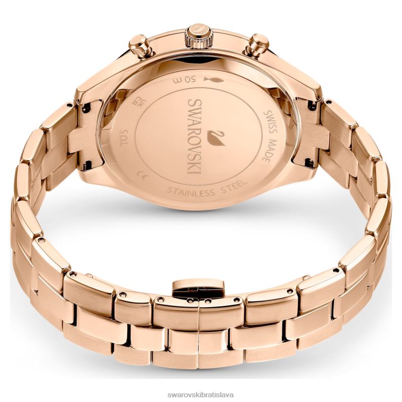 športové hodinky octea lux švajčiarska výroba, kovový náramok, tón ružového zlata, povrchová úprava v tóne ružového zlata B8ZNT1190 Swarovski príslušenstvo - Image 4