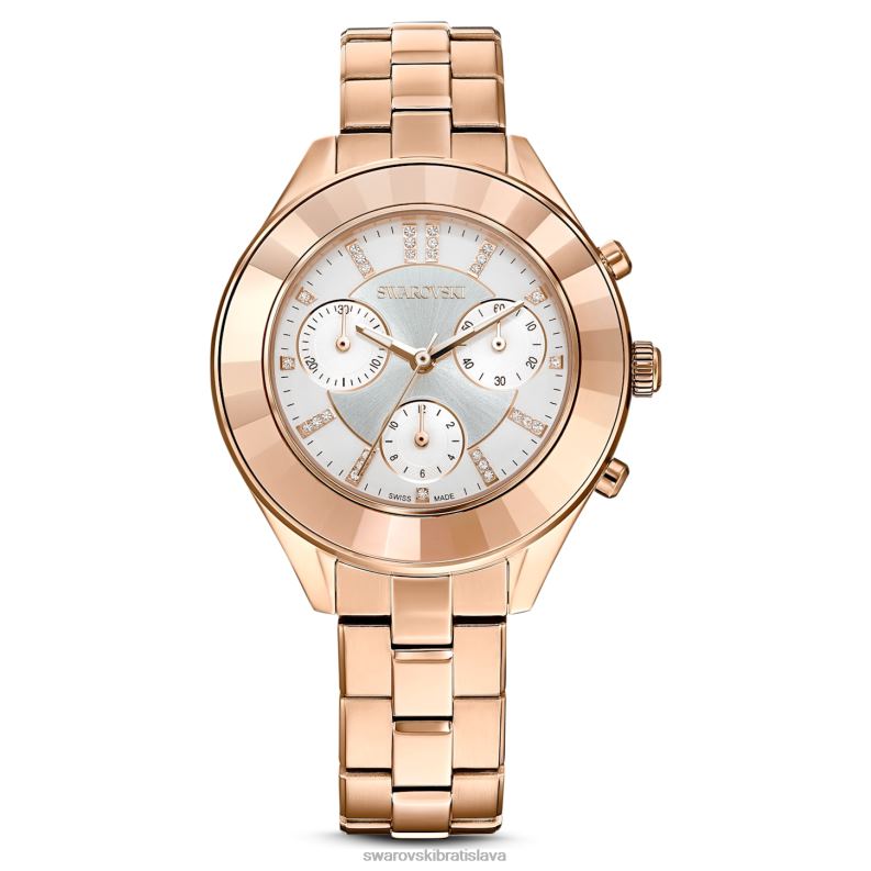 športové hodinky octea lux švajčiarska výroba, kovový náramok, tón ružového zlata, povrchová úprava v tóne ružového zlata B8ZNT1190 Swarovski príslušenstvo - Image 1