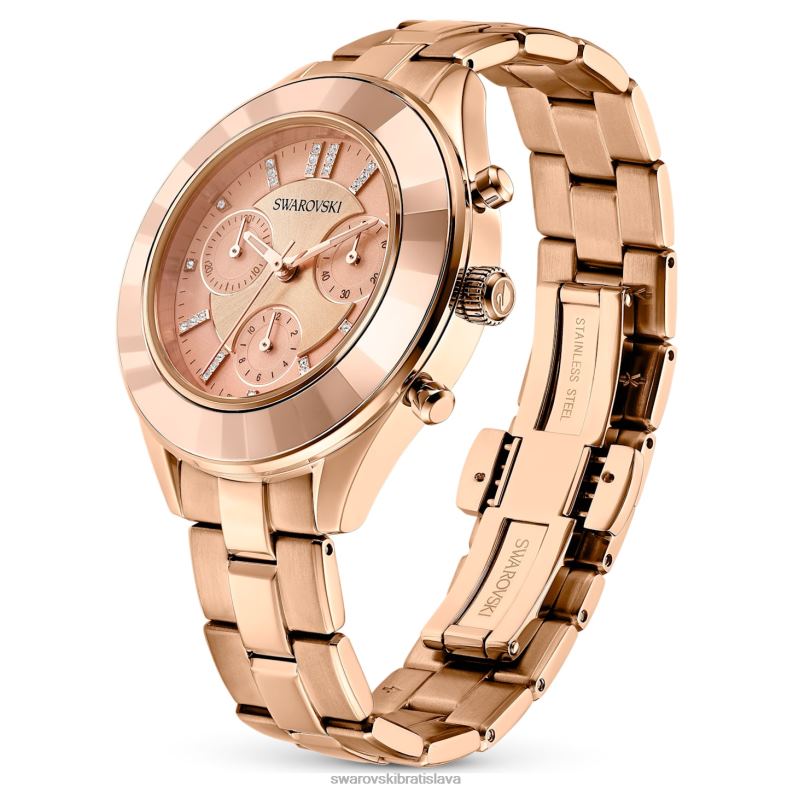 športové hodinky octea lux švajčiarska výroba, kovový náramok, tón ružového zlata, povrchová úprava v tóne ružového zlata B8ZNT1196 Swarovski príslušenstvo - Image 3