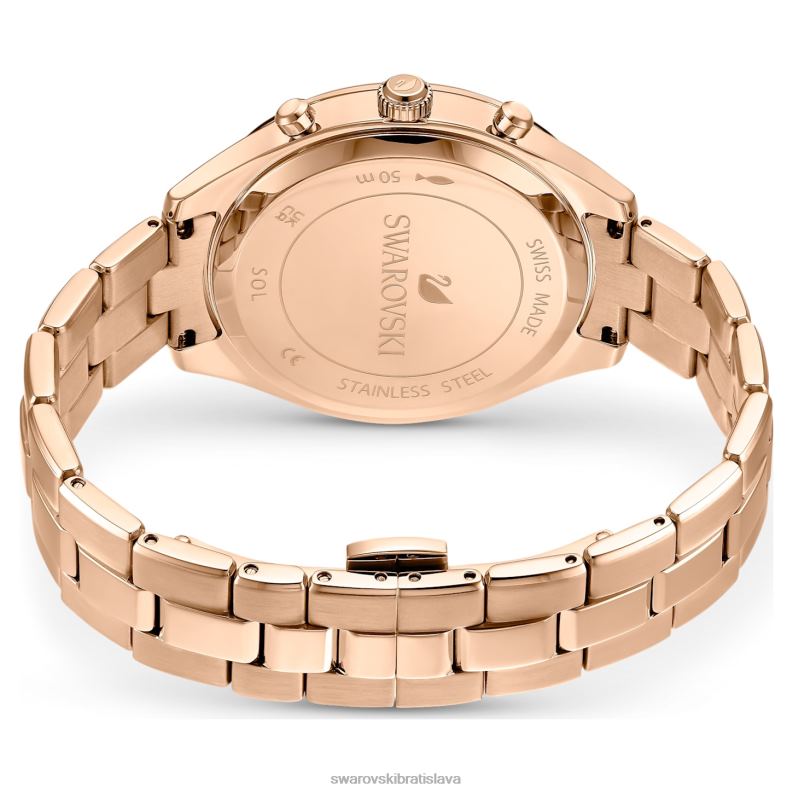 športové hodinky octea lux švajčiarska výroba, kovový náramok, tón ružového zlata, povrchová úprava v tóne ružového zlata B8ZNT1196 Swarovski príslušenstvo - Image 4
