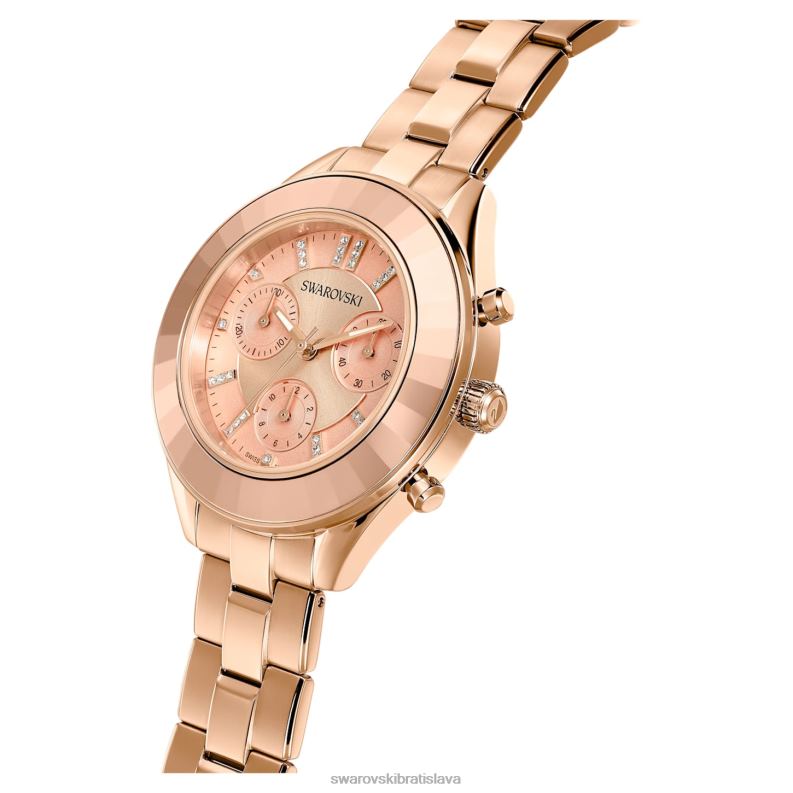 športové hodinky octea lux švajčiarska výroba, kovový náramok, tón ružového zlata, povrchová úprava v tóne ružového zlata B8ZNT1196 Swarovski príslušenstvo - Image 5