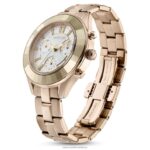 športové hodinky octea lux švajčiarska výroba, kovový náramok, zlatý tón, šampanské zlaté prevedenie B8ZNT1136 Swarovski príslušenstvo - Image 3