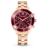športové hodinky octea lux švajčiarsky kovový náramok, červený, ružové zlato B8ZNT1176 Swarovski príslušenstvo