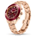 športové hodinky octea lux švajčiarsky kovový náramok, červený, ružové zlato B8ZNT1176 Swarovski príslušenstvo - Image 3
