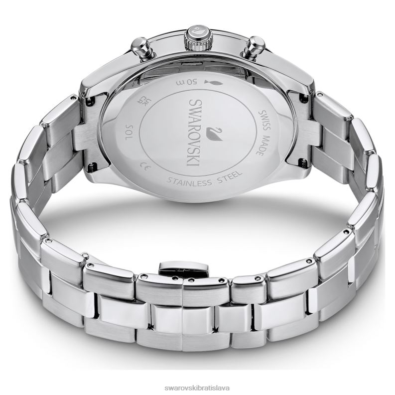 športové hodinky octea lux švajčiarsky, kovový náramok, čierny, nehrdzavejúca oceľ B8ZNT1243 Swarovski príslušenstvo - Image 4