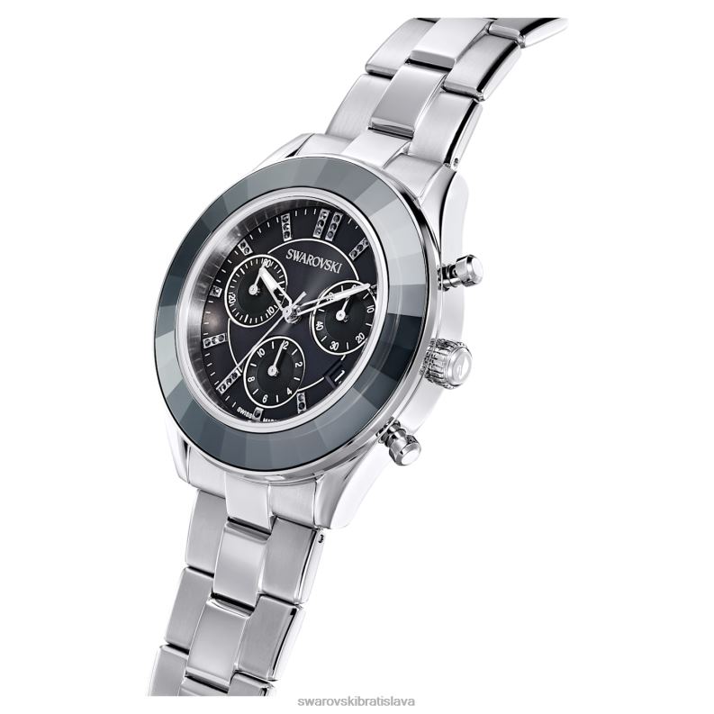 športové hodinky octea lux švajčiarsky, kovový náramok, čierny, nehrdzavejúca oceľ B8ZNT1243 Swarovski príslušenstvo - Image 5