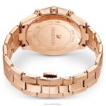 športové hodinky octea lux švajčiarsky kovový náramok, čierny, povrchová úprava ružové zlato B8ZNT1175 Swarovski príslušenstvo - Image 4