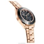 športové hodinky octea lux švajčiarsky kovový náramok, čierny, povrchová úprava ružové zlato B8ZNT1175 Swarovski príslušenstvo - Image 6