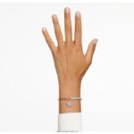 stellový náramok dlažba, hviezda, biela, pozlátená ružovým zlatom B8ZNT511 Swarovski šperky - Image 2