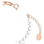 stellový náramok dlažba, hviezda, biela, pozlátená ružovým zlatom B8ZNT511 Swarovski šperky - Image 4