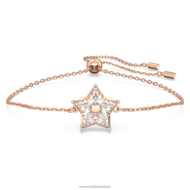 stellový náramok kite strih, hviezdicový, biely, pozlátený ružovým zlatom B8ZNT533 Swarovski šperky - Image 1